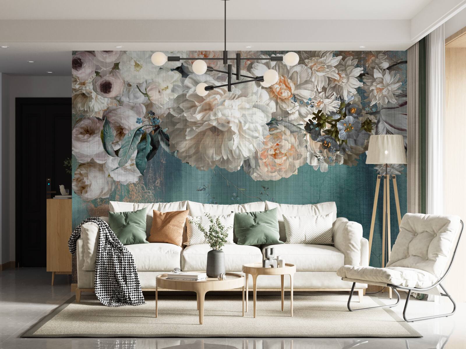 Fototapeta mohutný konár pokrytý kvetnými pukmi