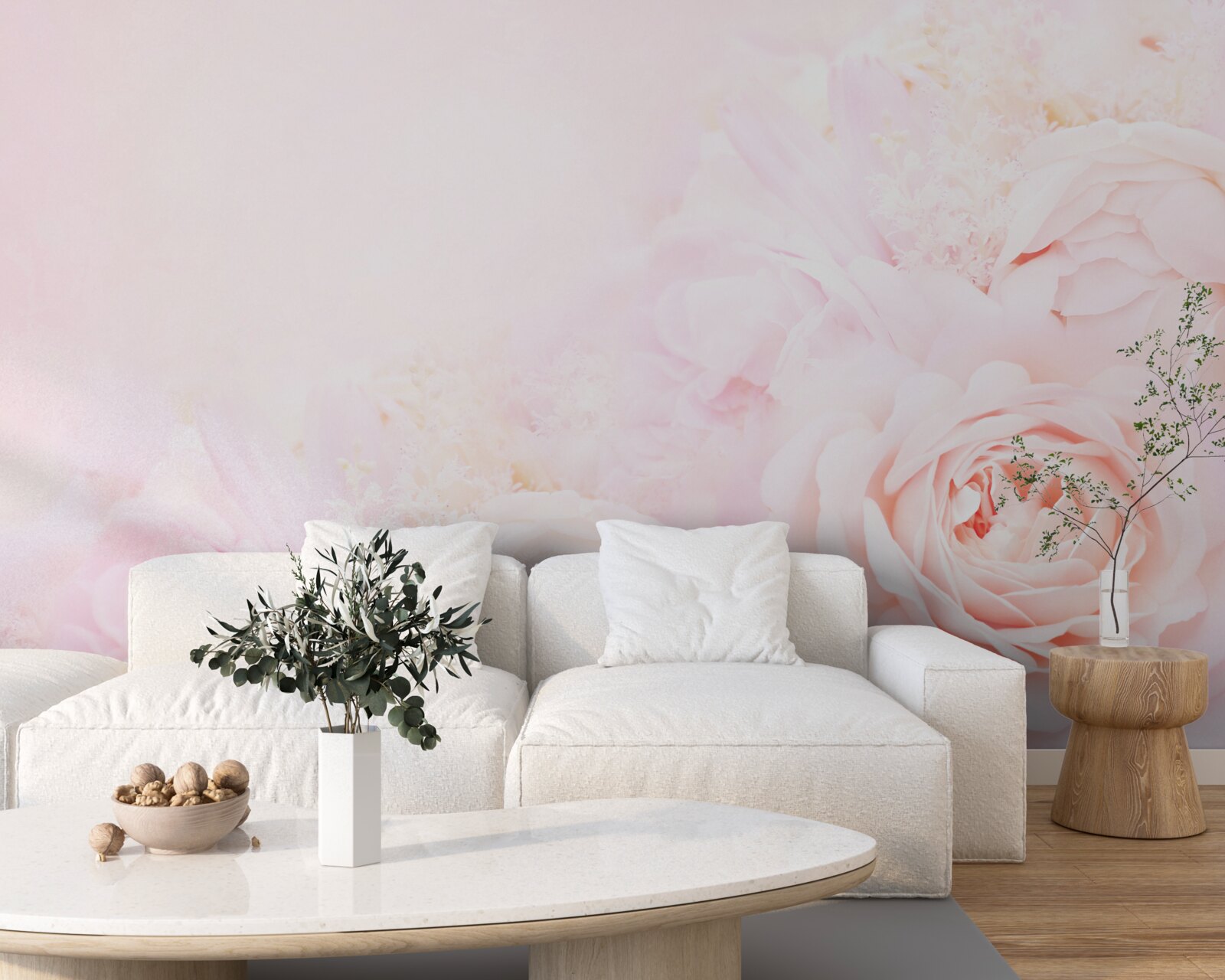 Fototapeta jemné ružové kvety ruže