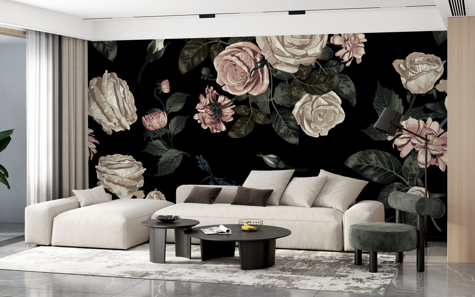 Fototapeta svetlé puky kontrastujú s tmavým pozadím