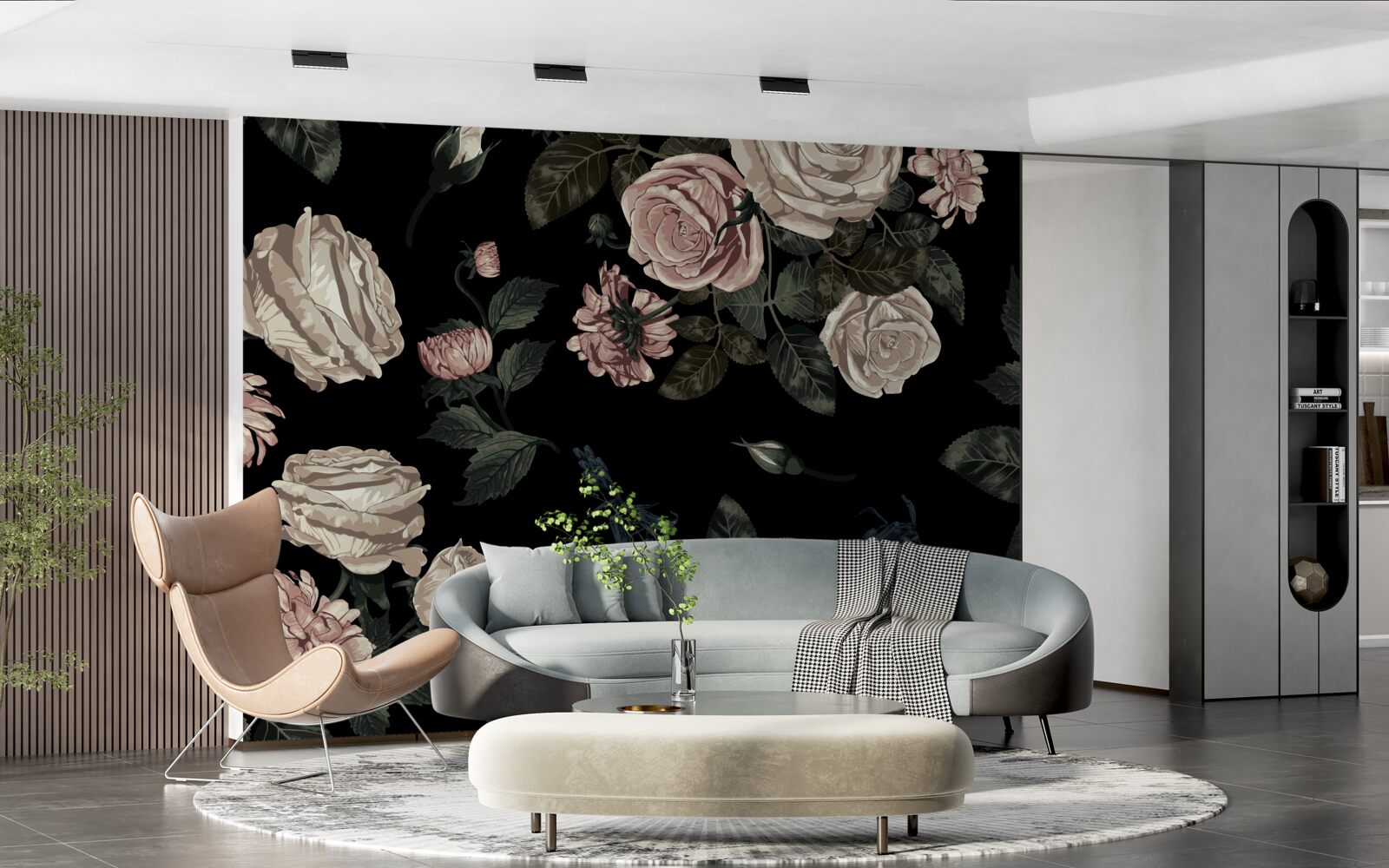 Fototapeta svetlé puky kontrastujú s tmavým pozadím