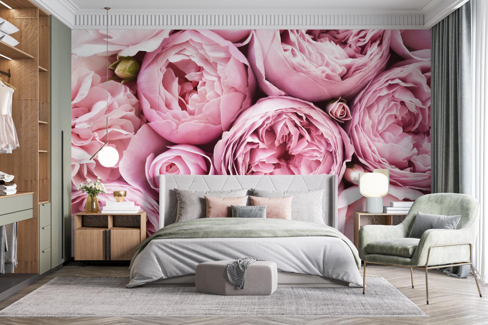 Fototapeta ruža v kytici je nezabudnuteľný pohľad