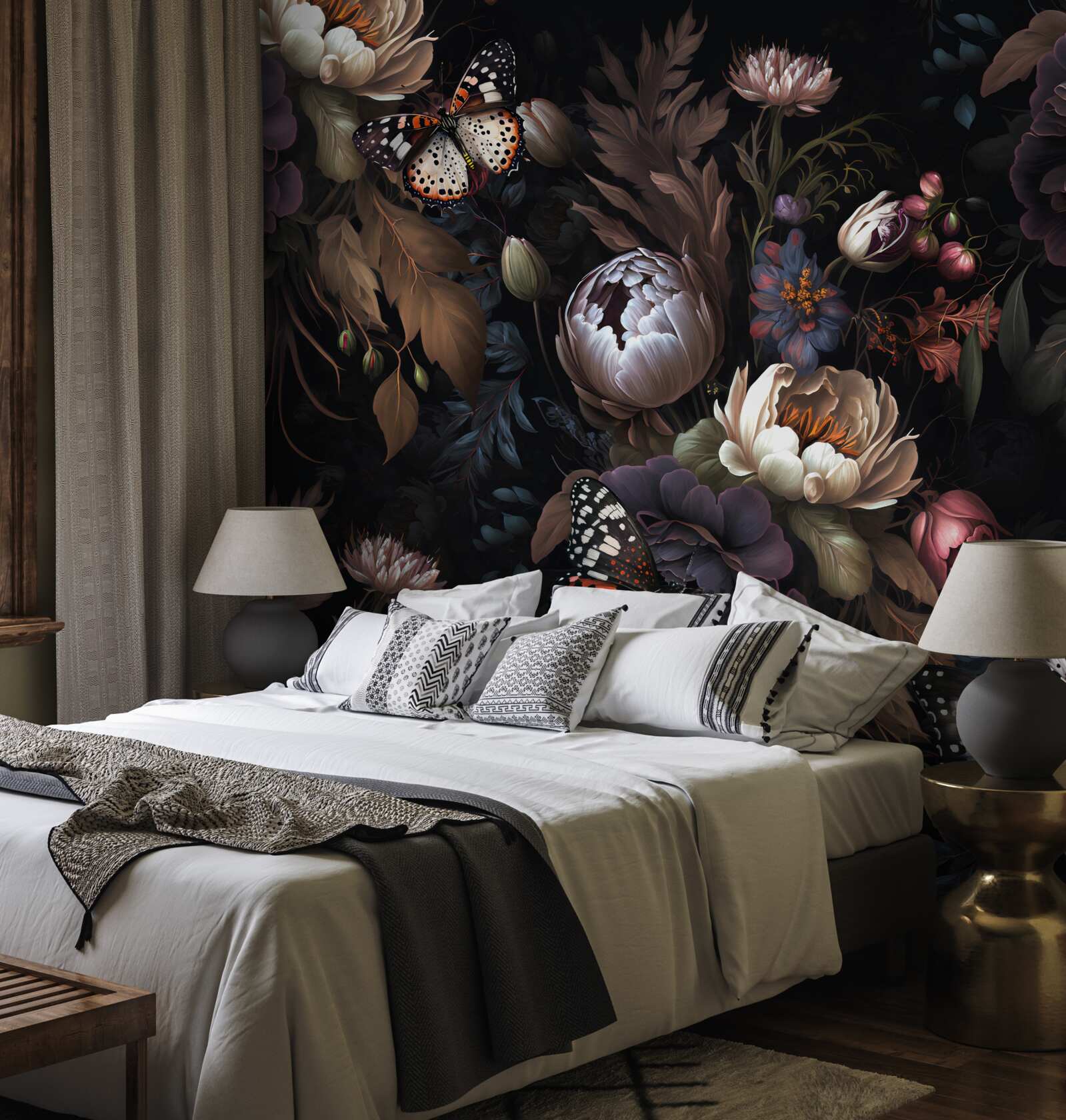 Fototapeta keď padne noc, kvety zaspia