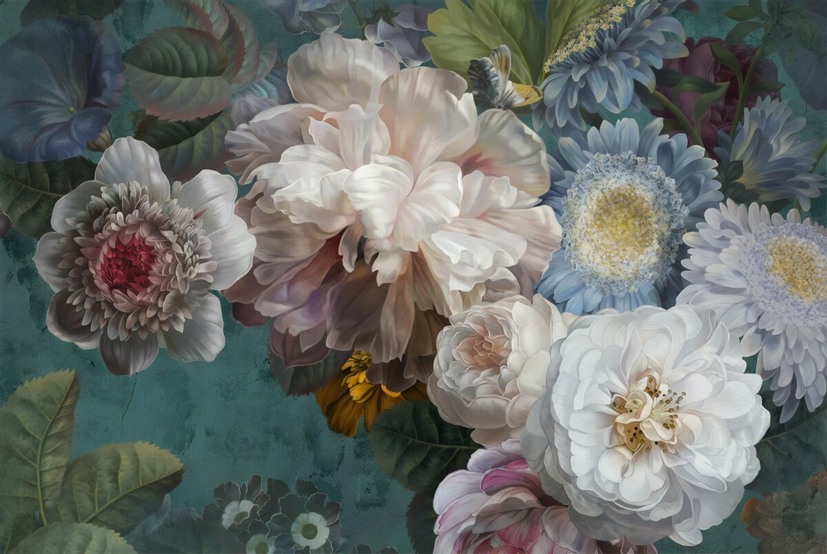 Fototapeta kompozícia pôvabných a jemných kvetov