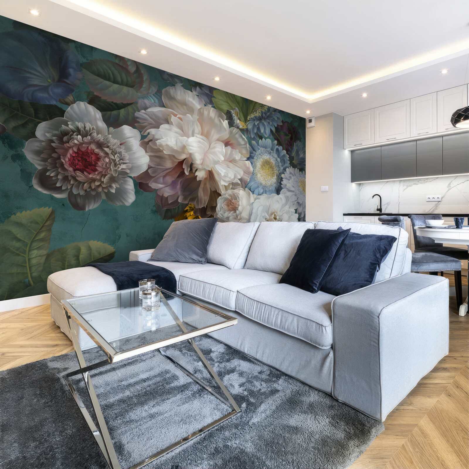 Fototapeta kompozícia pôvabných a jemných kvetov