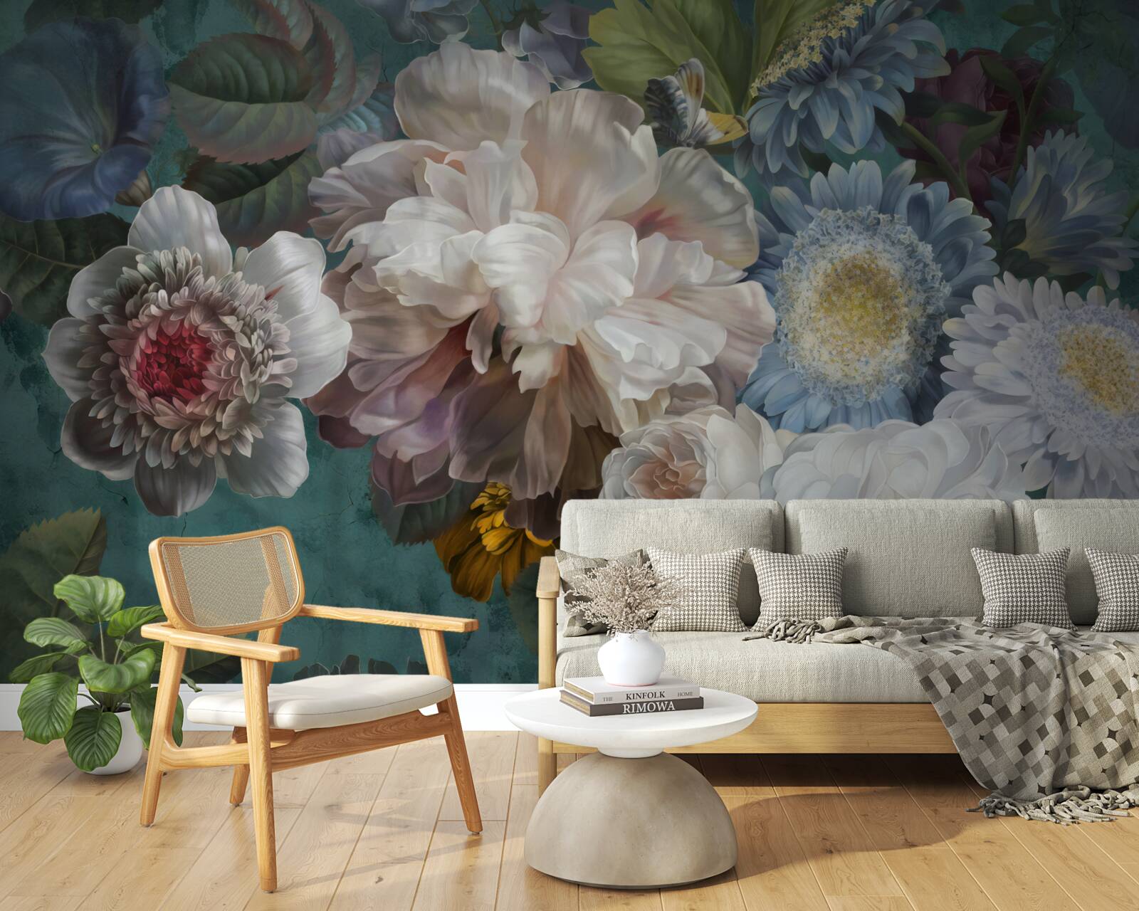 Fototapeta kompozícia pôvabných a jemných kvetov