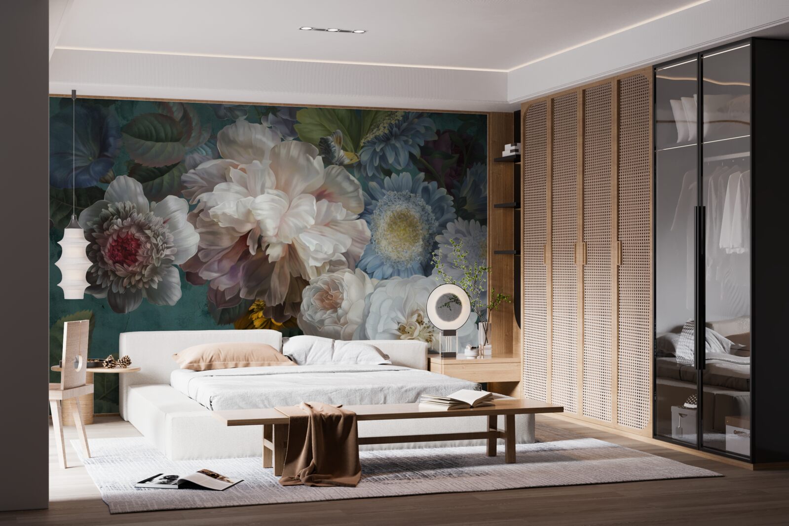 Fototapeta kompozícia pôvabných a jemných kvetov