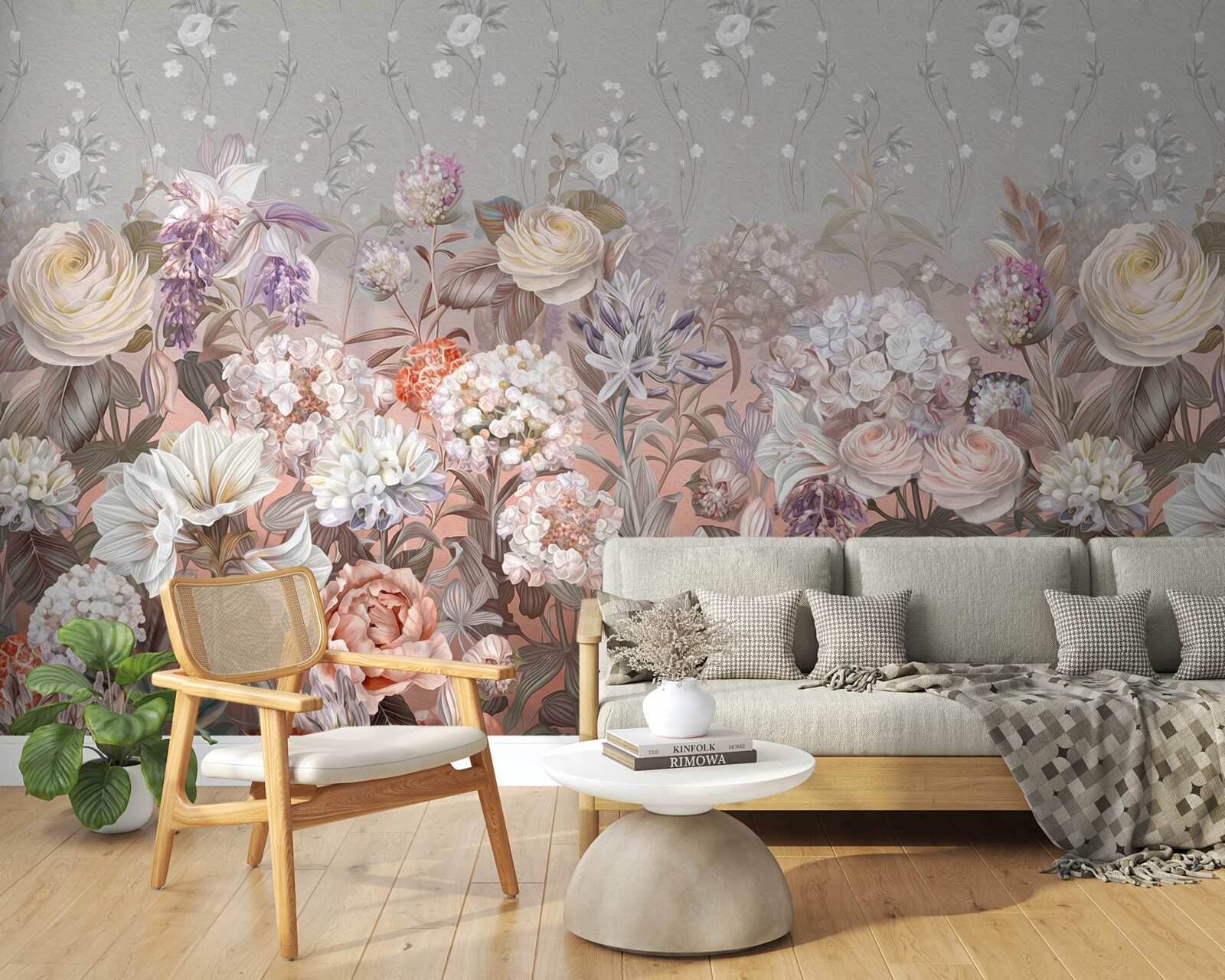 Fototapeta kvety na lúke pod nočnou oblohou