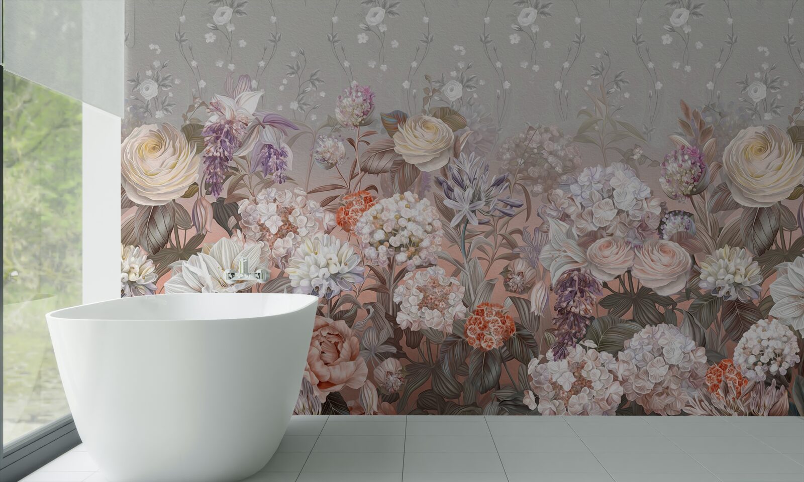 Fototapeta kvety na lúke pod nočnou oblohou