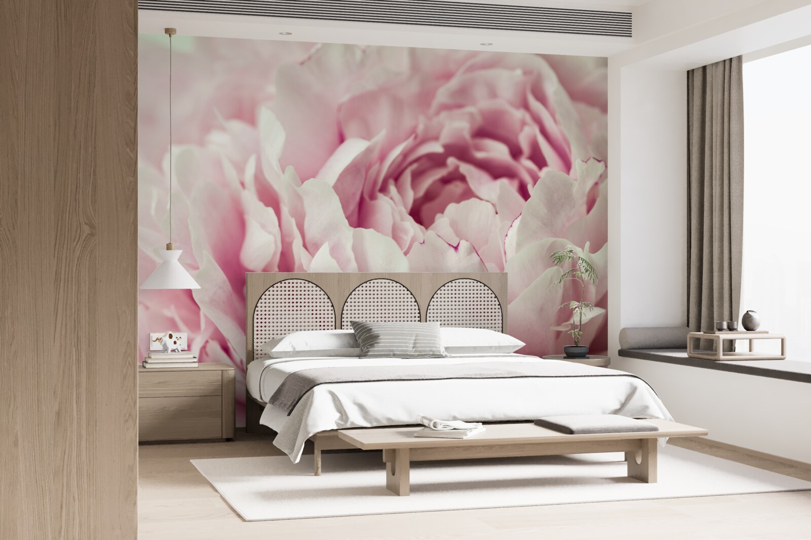 Fototapeta mäkké listy ružového kvetu