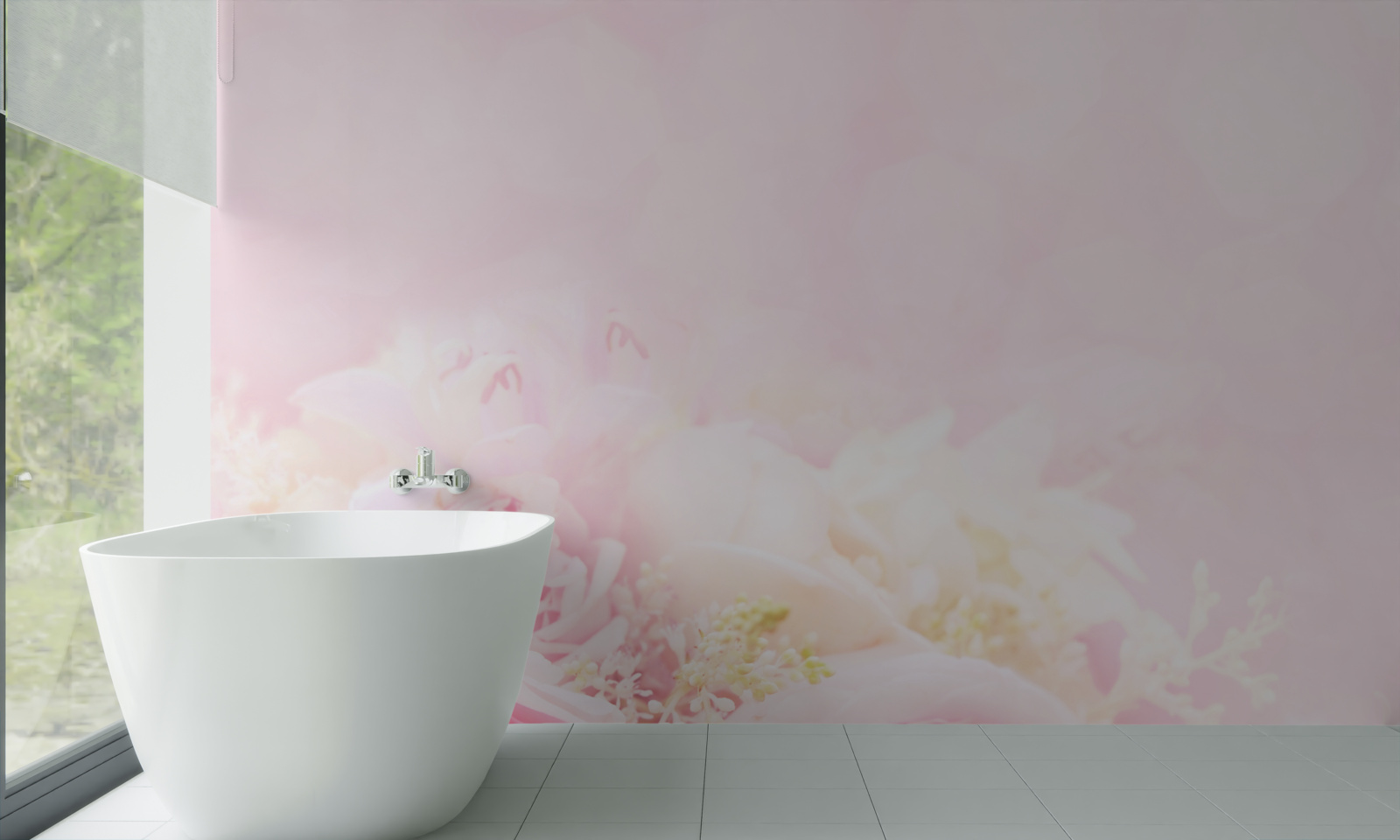 Fototapeta súprava pivonkových ruží v ružových tónoch