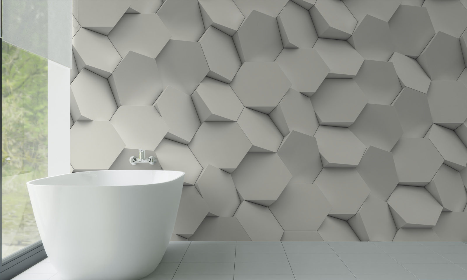 Fototapeta šesťuholníky sa otáčali rôznymi smermi