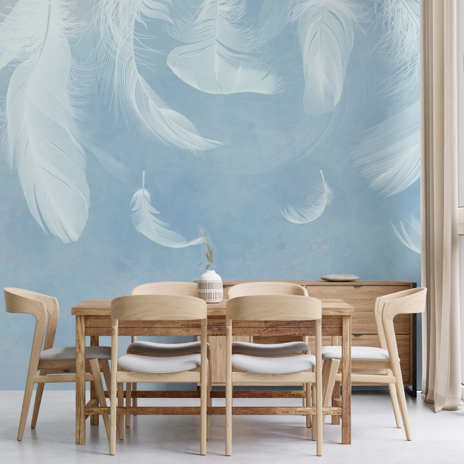 Fototapeta biele perie ľahko padajú