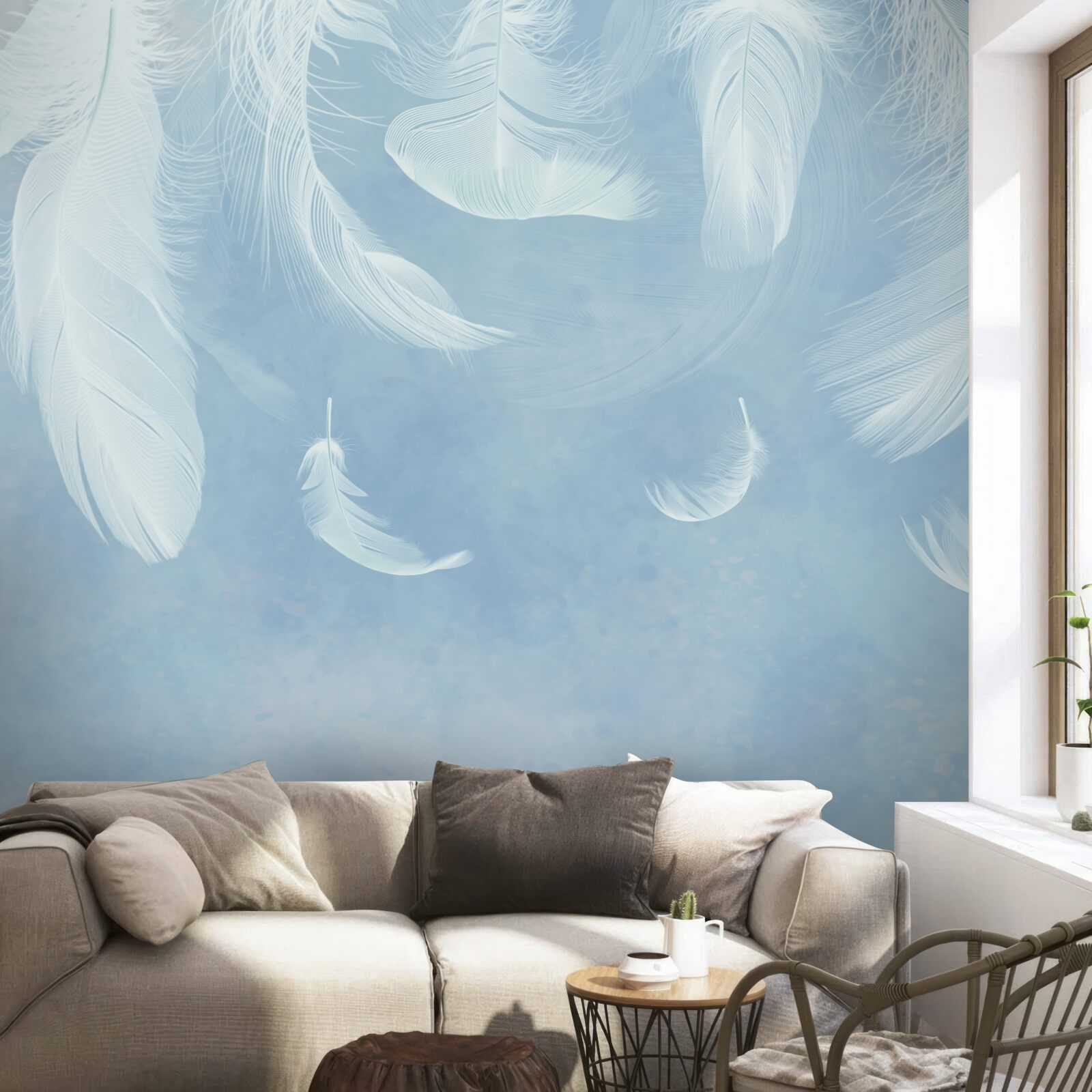 Fototapeta biele perie ľahko padajú