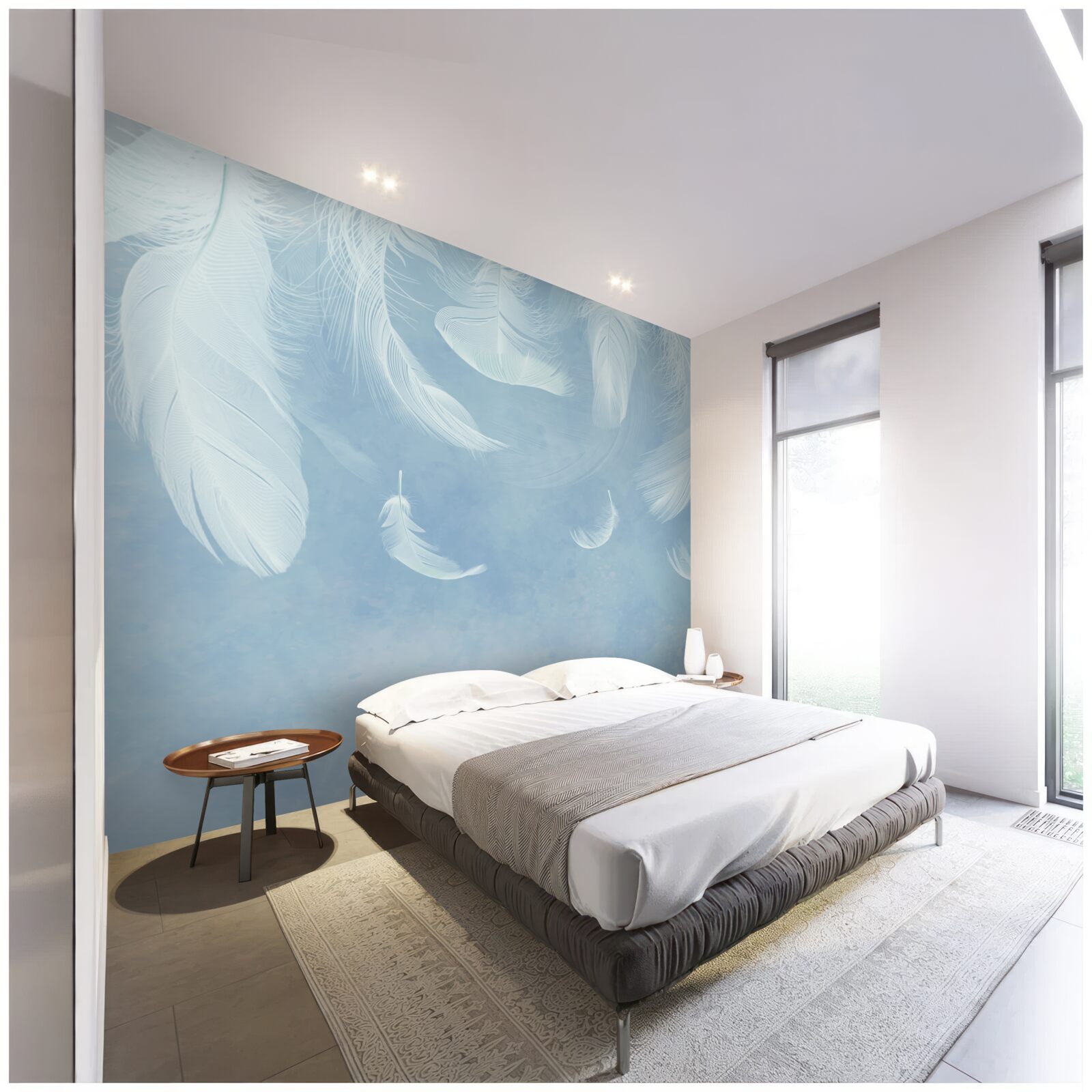 Fototapeta biele perie ľahko padajú