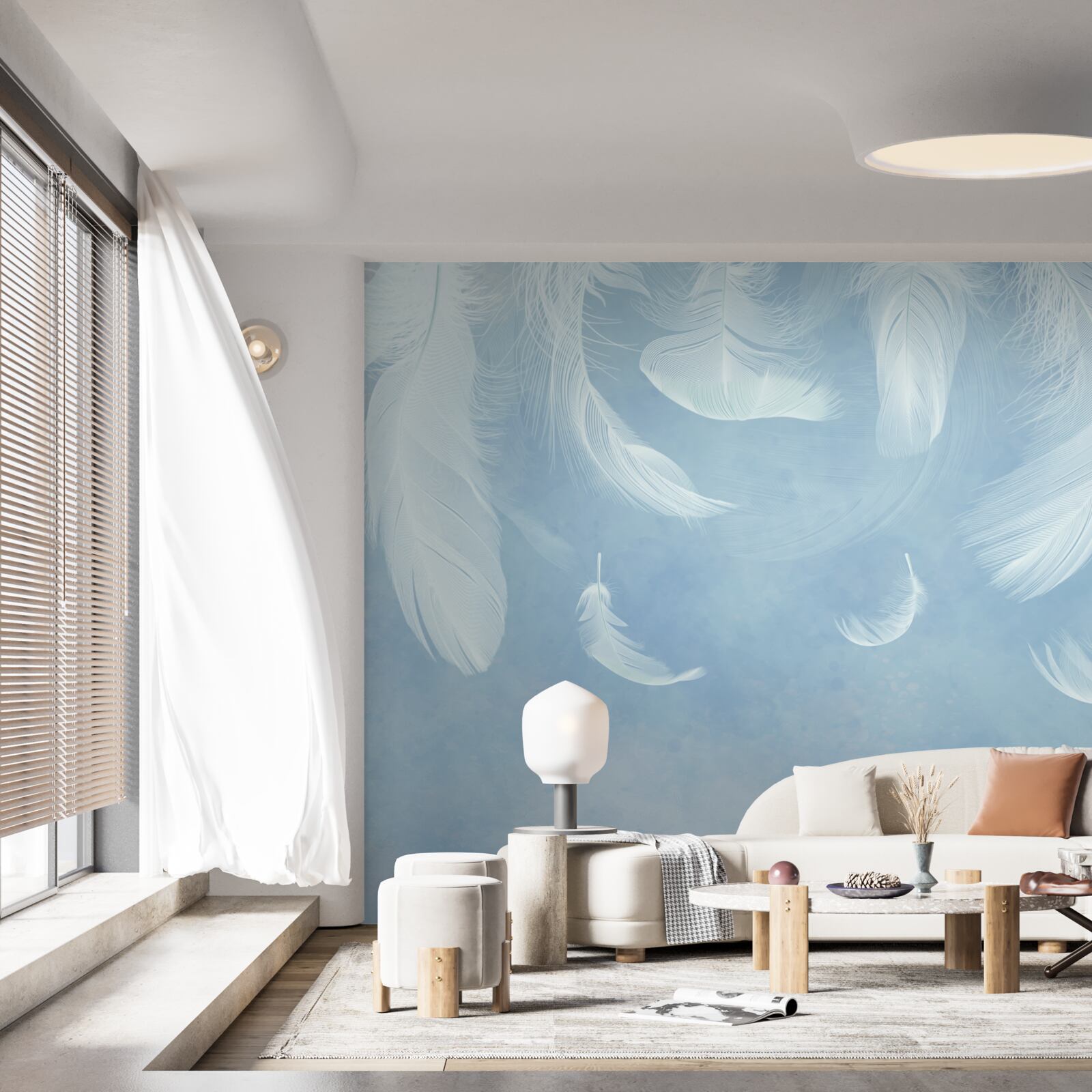 Fototapeta biele perie ľahko padajú