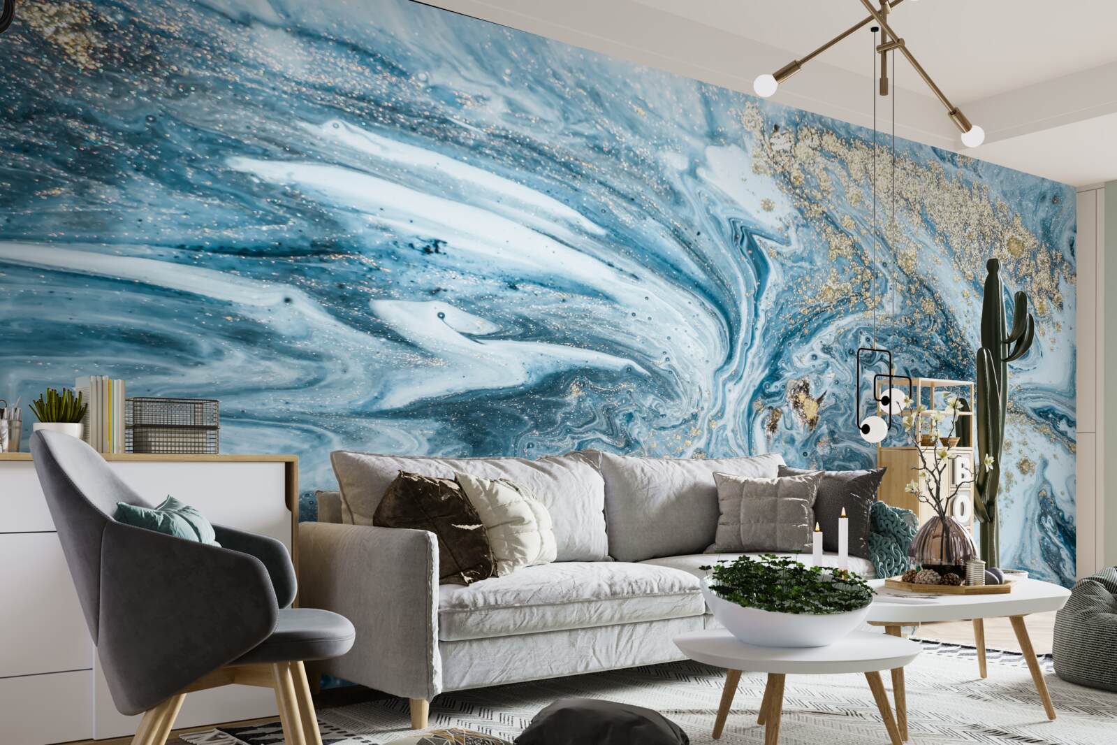 Fototapeta Turecká modrá tekutina