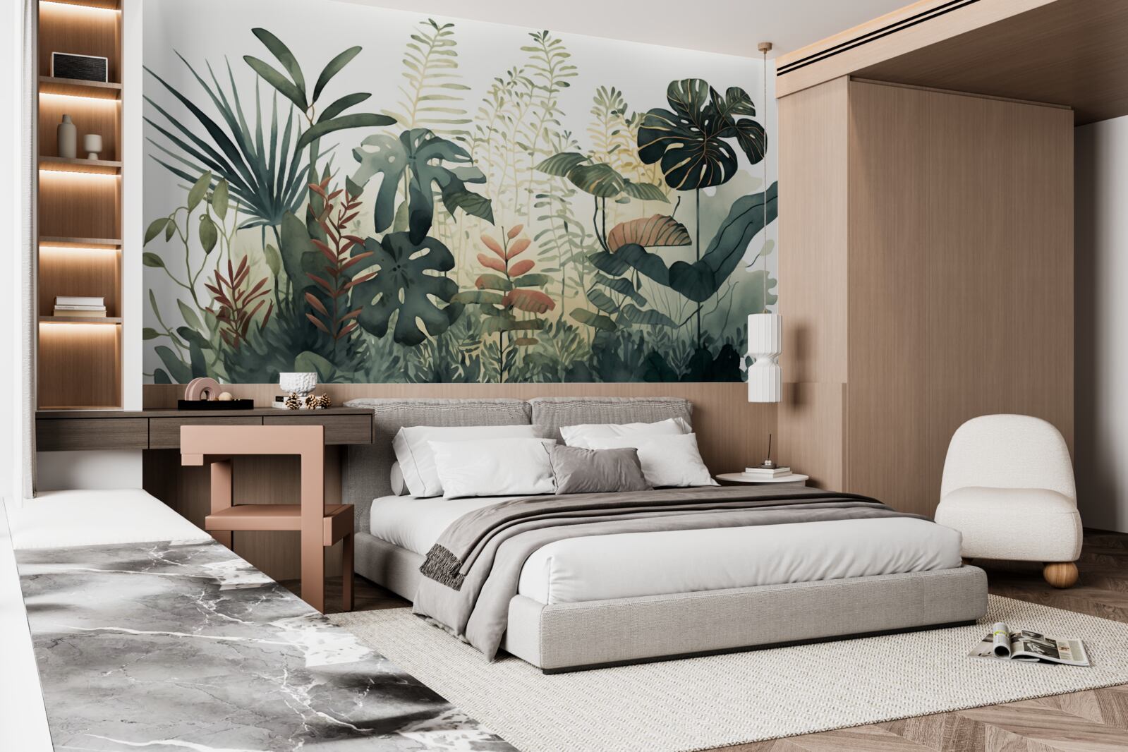 Fototapeta noc pokrýva trópy