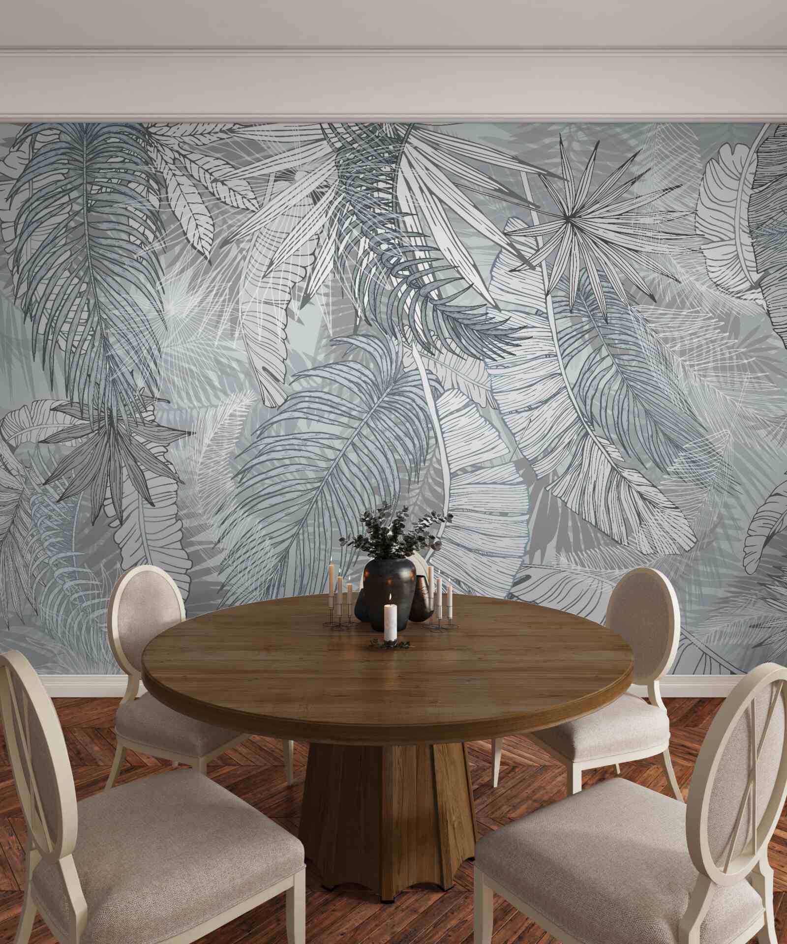 Fototapeta listy tropickej vegetácie