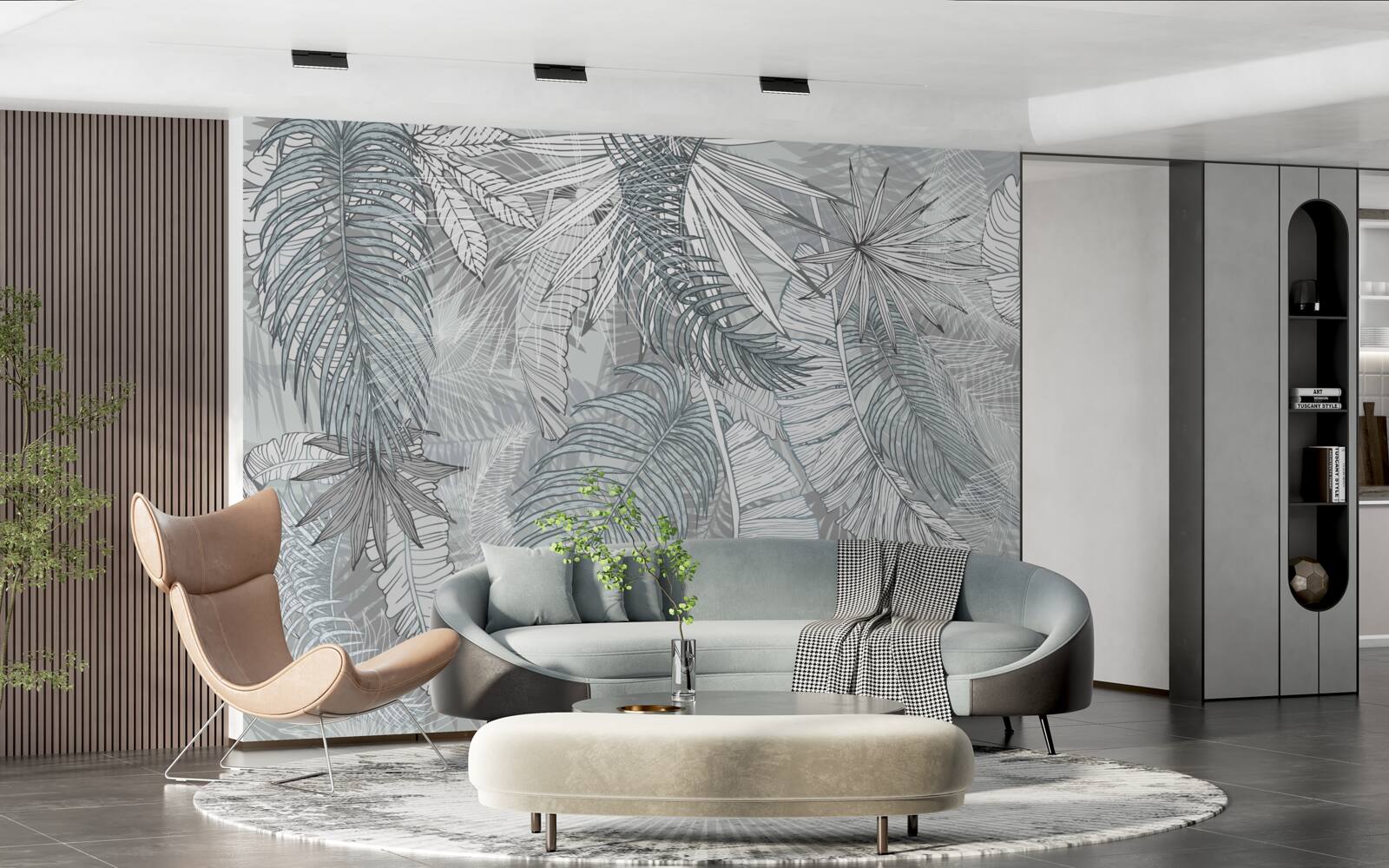 Fototapeta listy tropickej vegetácie