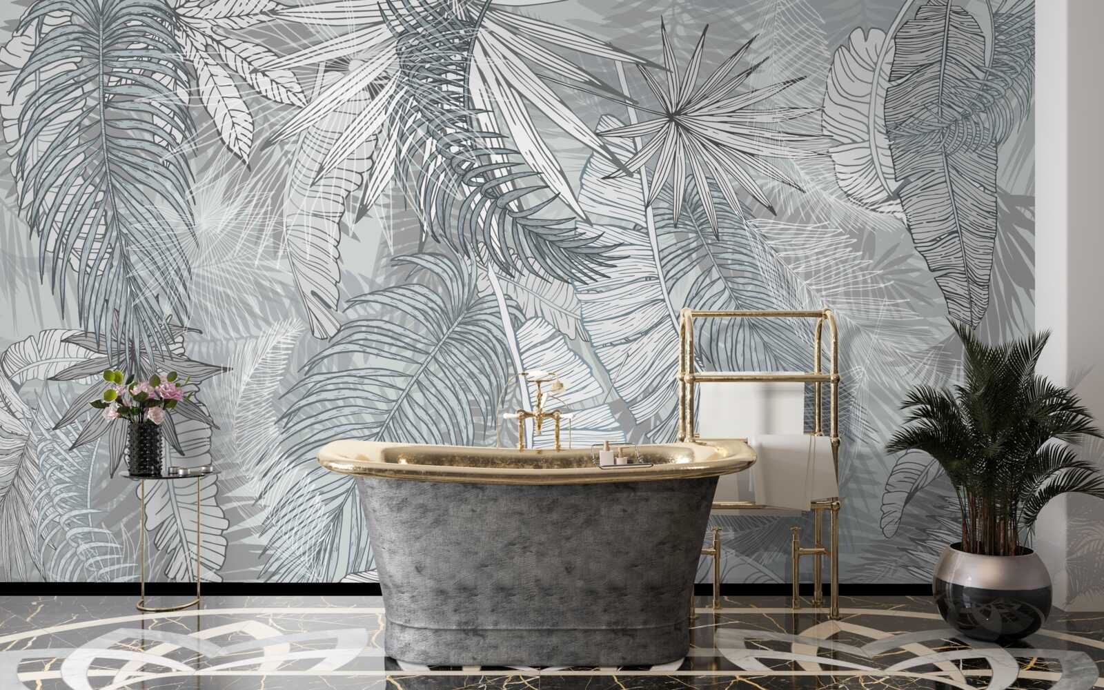 Fototapeta listy tropickej vegetácie