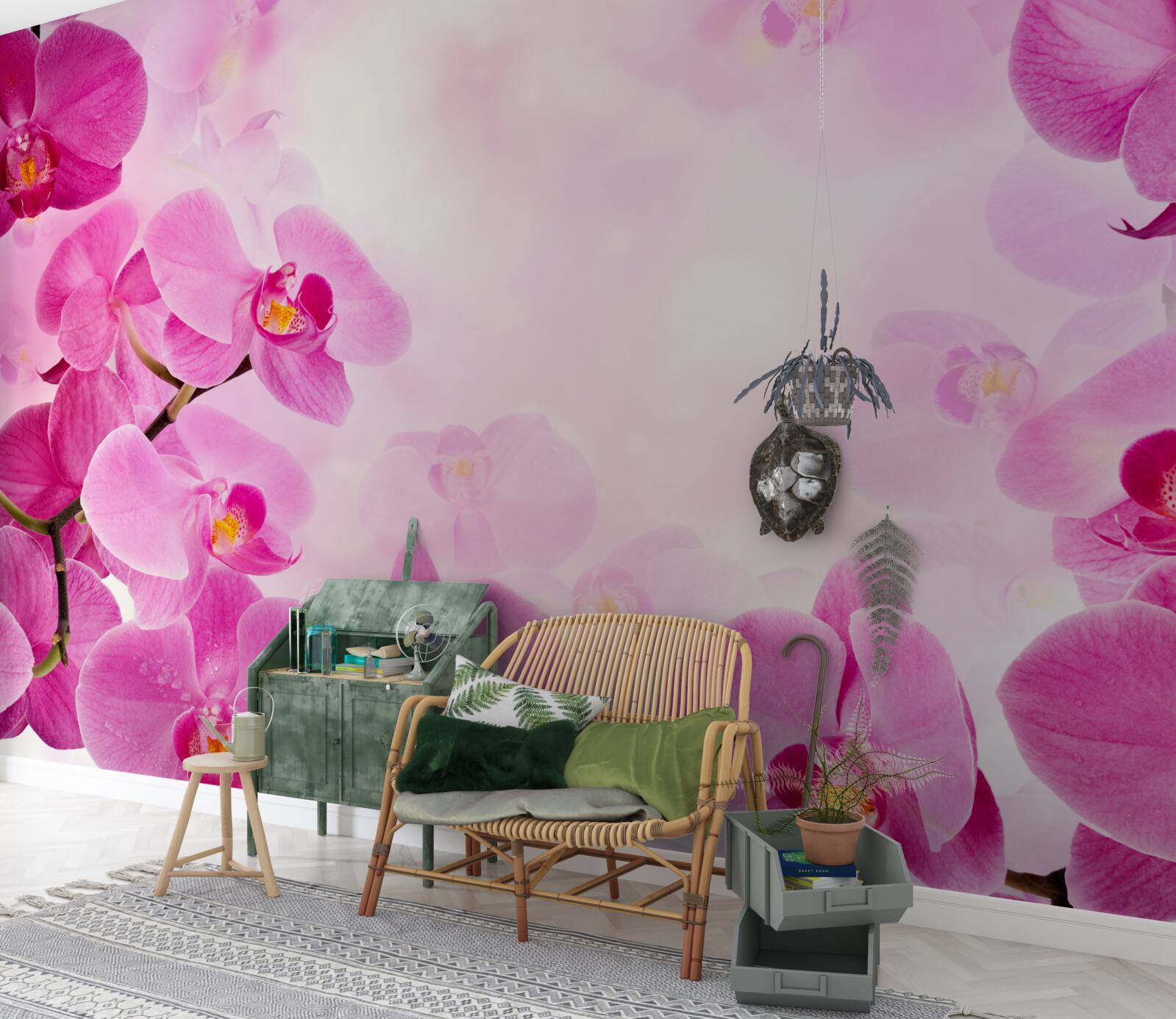 Fototapeta fialové púčiky orchideí sú veľké