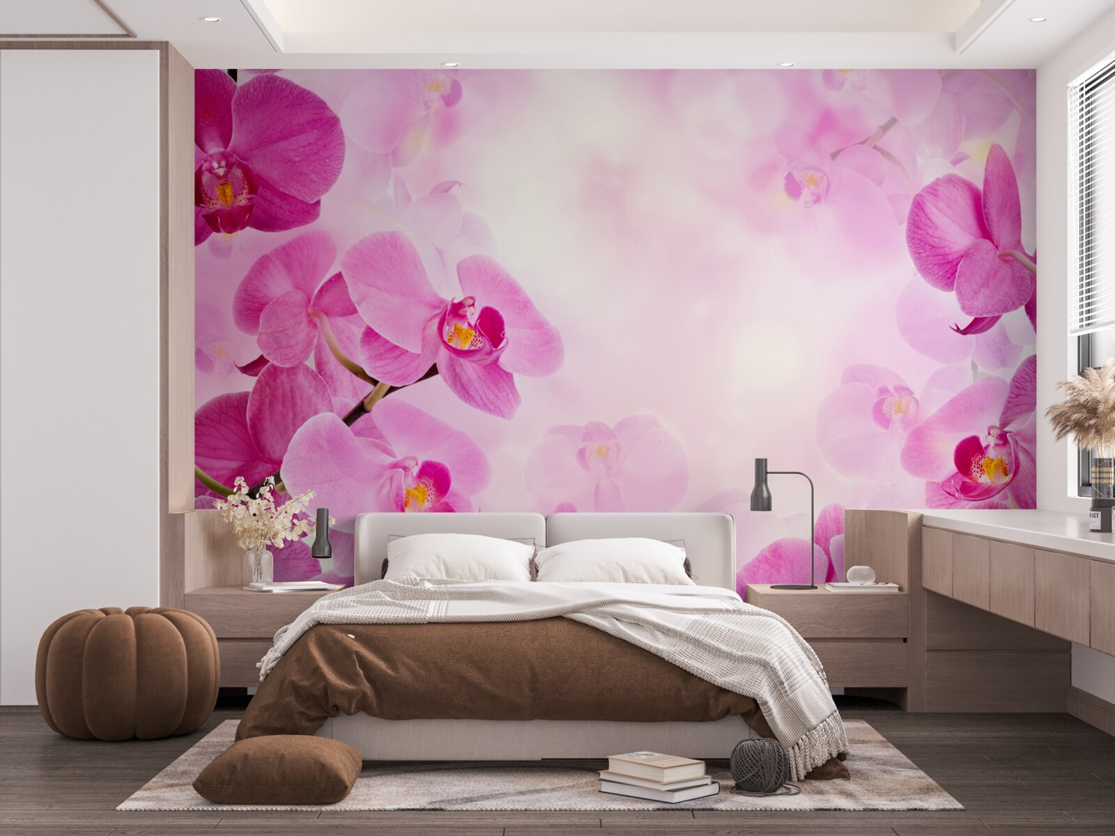 Fototapeta fialové púčiky orchideí sú veľké