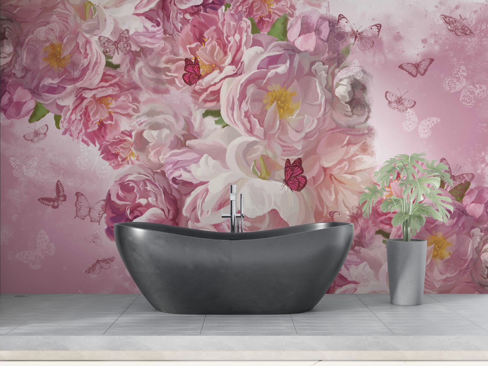 Fototapeta konárik zdobený rozkvitnutými púčikmi