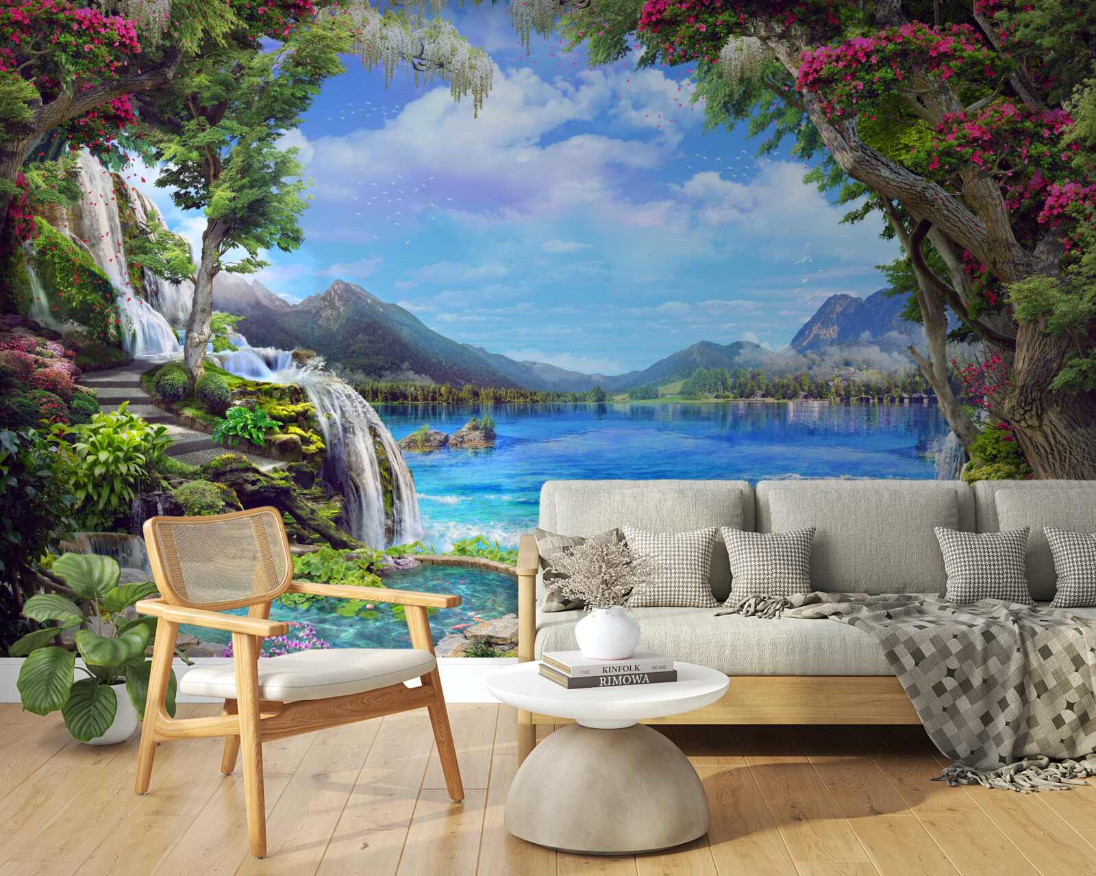 Fototapeta oáza v horách