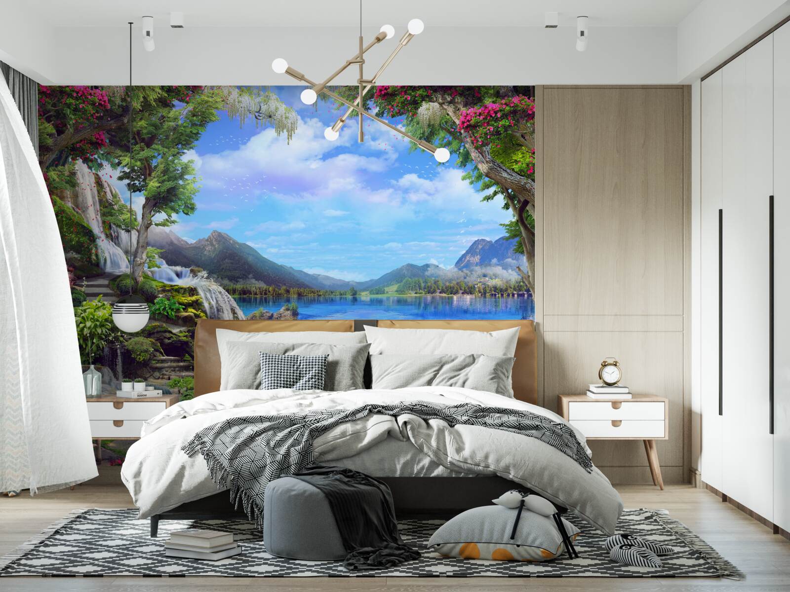 Fototapeta oáza v horách