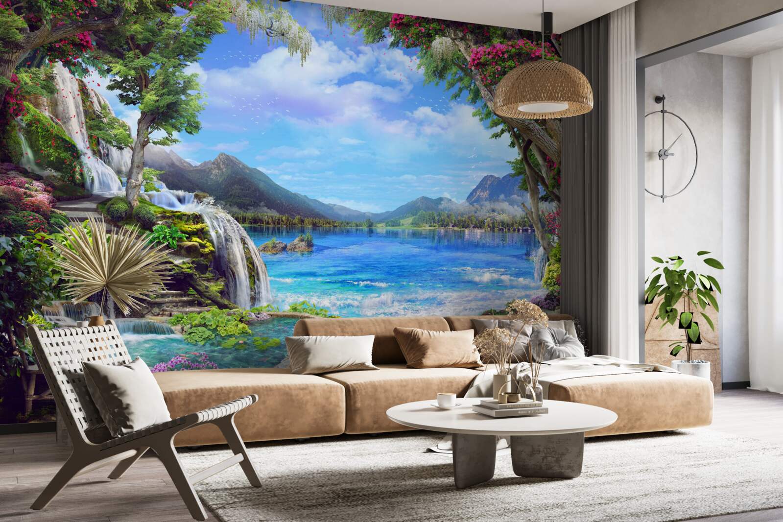 Fototapeta oáza v horách