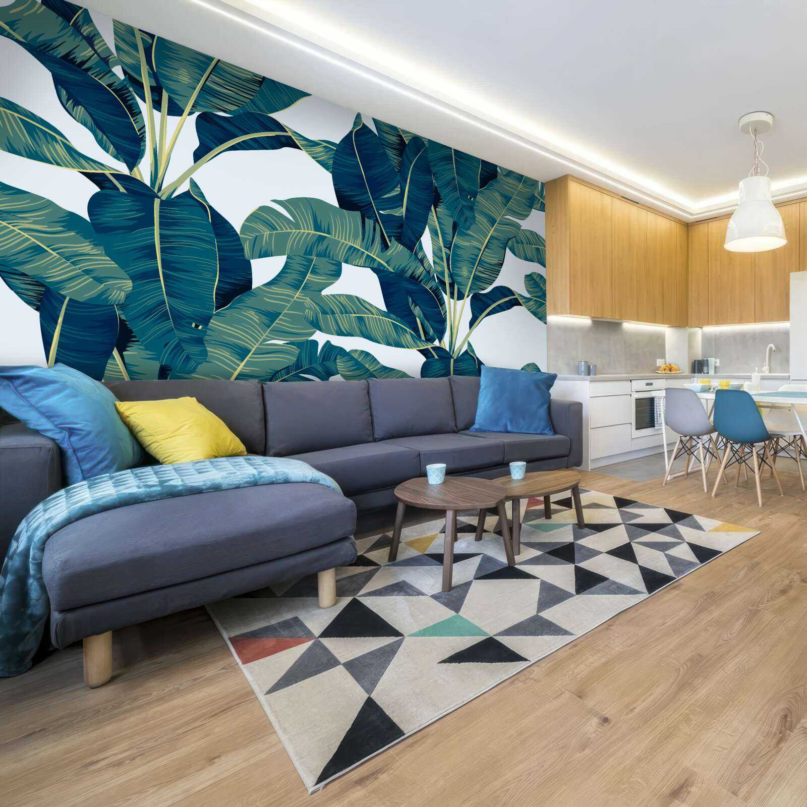 Fototapeta tmavozelené listy paprade sa prepletajú