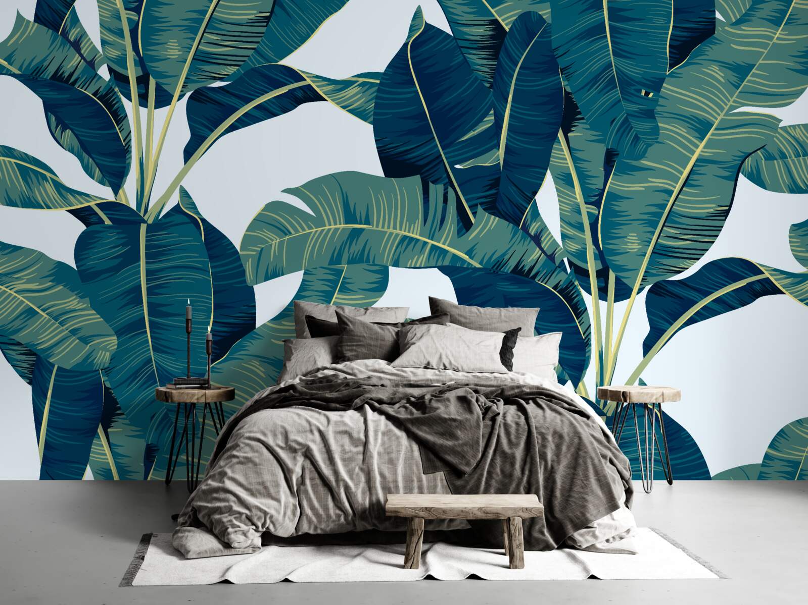 Fototapeta tmavozelené listy paprade sa prepletajú