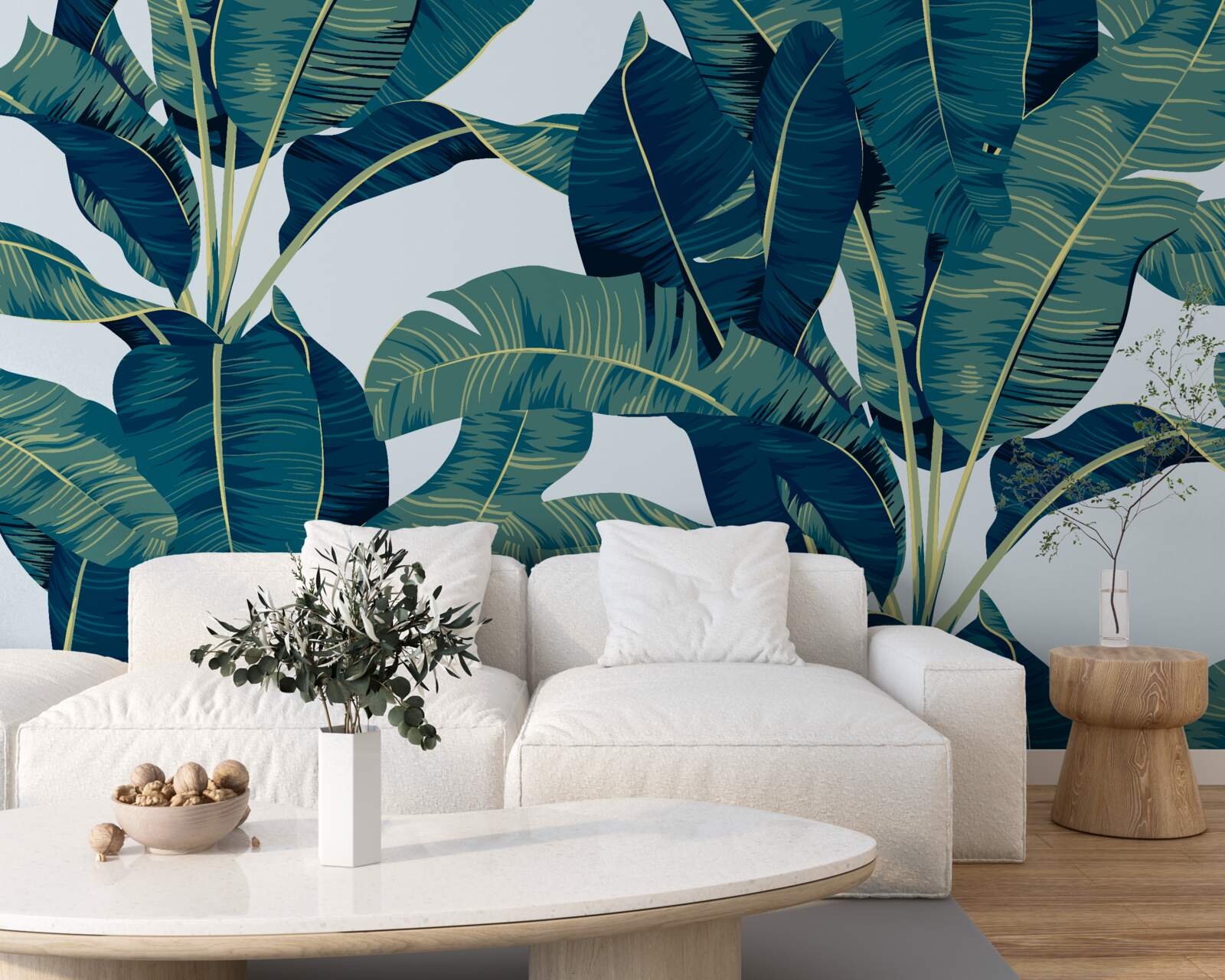 Fototapeta tmavozelené listy paprade sa prepletajú