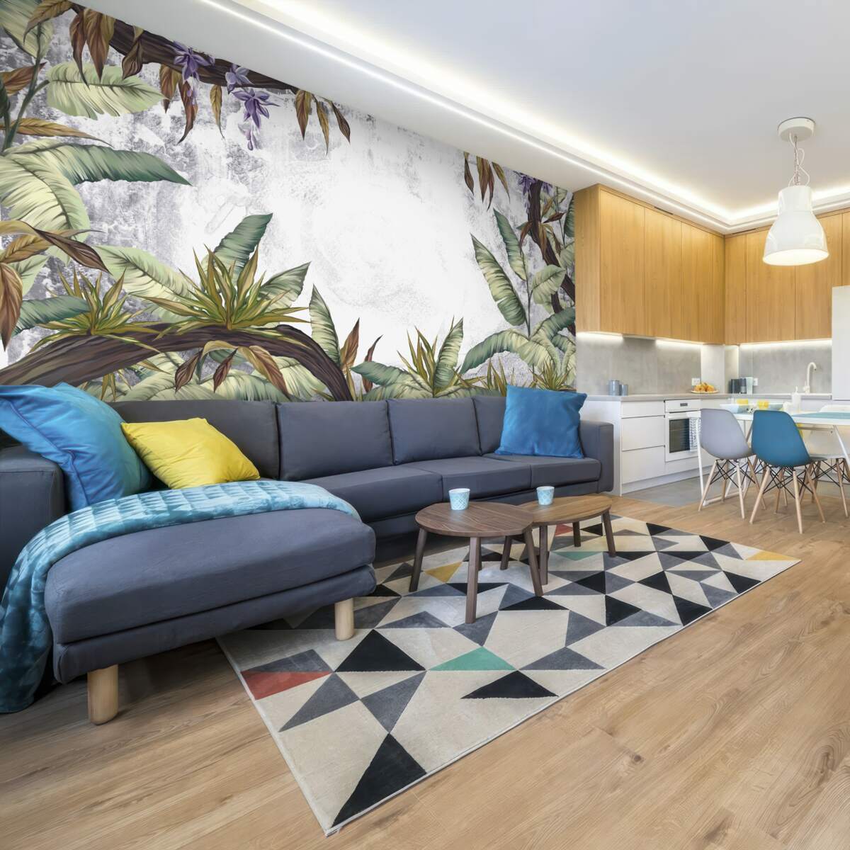 Fototapeta listy tropickej flóry sú zelené