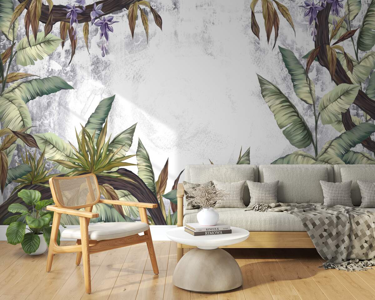 Fototapeta listy tropickej flóry sú zelené