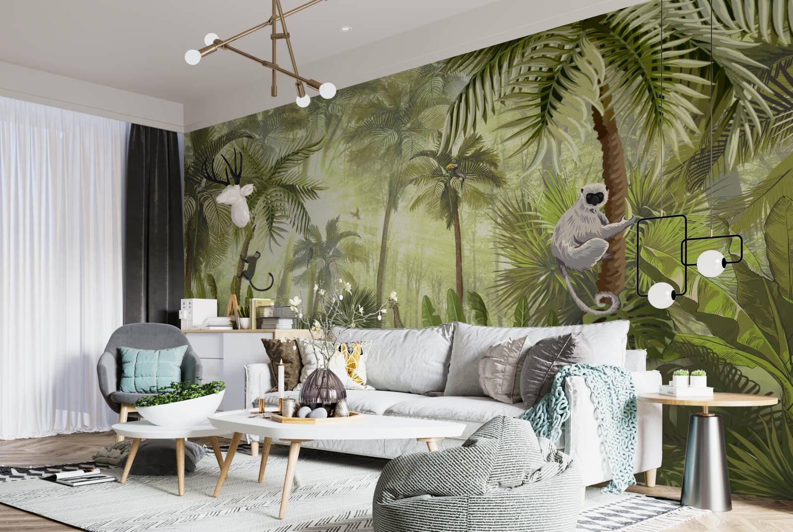 Fototapeta ranná hmla v tropických oblastiach