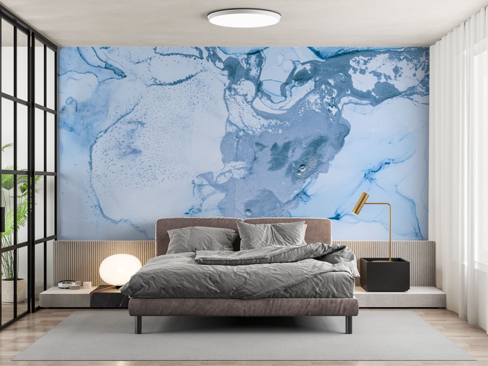 Fototapeta kombinácia tyrkysových a modrých morských vĺn