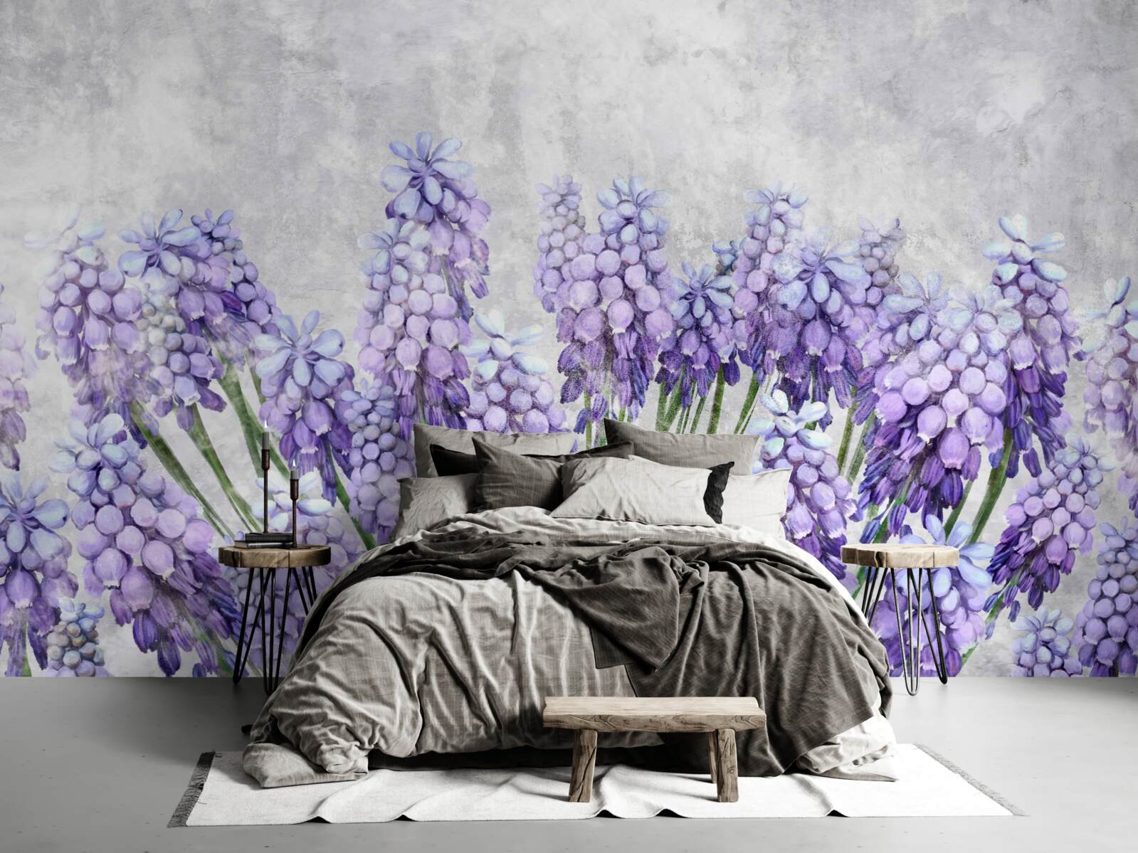 Fototapeta Lúka krásnych fialových kvetov