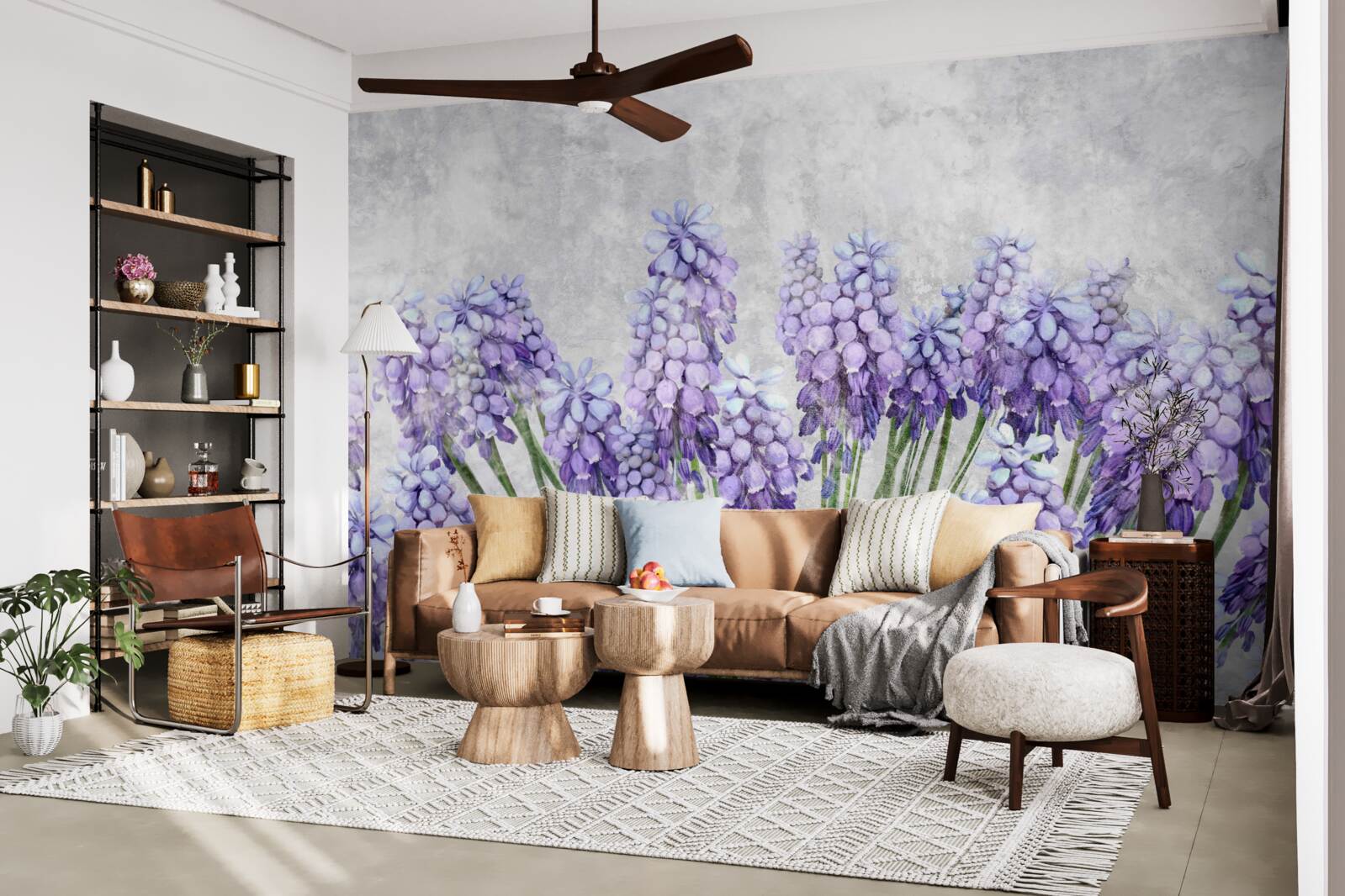 Fototapeta Lúka krásnych fialových kvetov