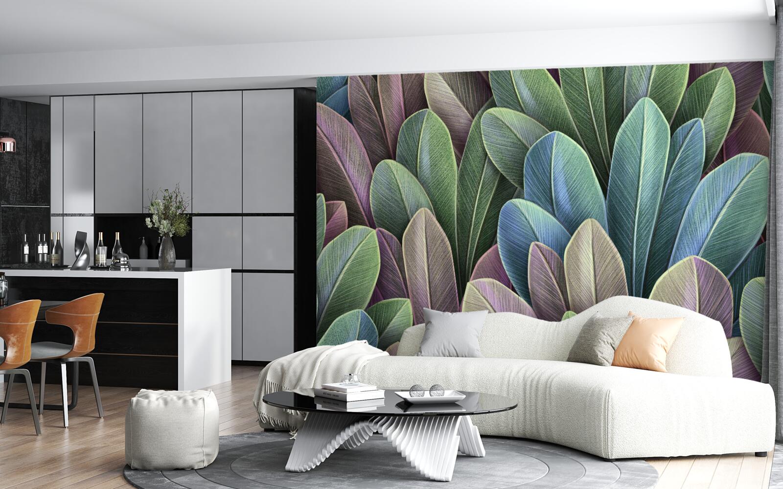 Fototapeta jemnosť farebného spektra jesenných lesných listov