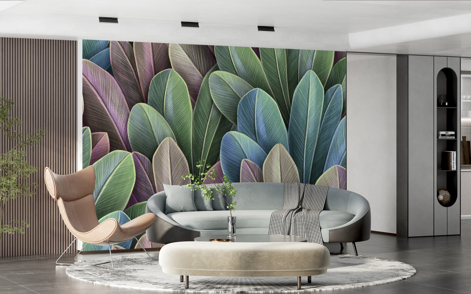 Fototapeta jemnosť farebného spektra jesenných lesných listov