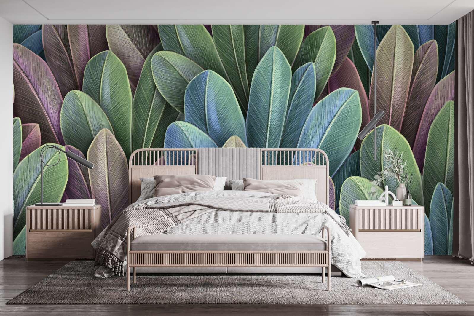 Fototapeta jemnosť farebného spektra jesenných lesných listov