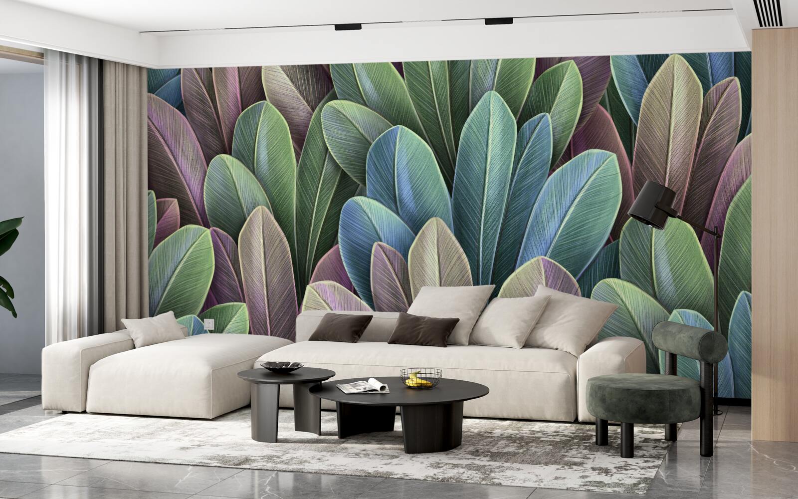 Fototapeta jemnosť farebného spektra jesenných lesných listov