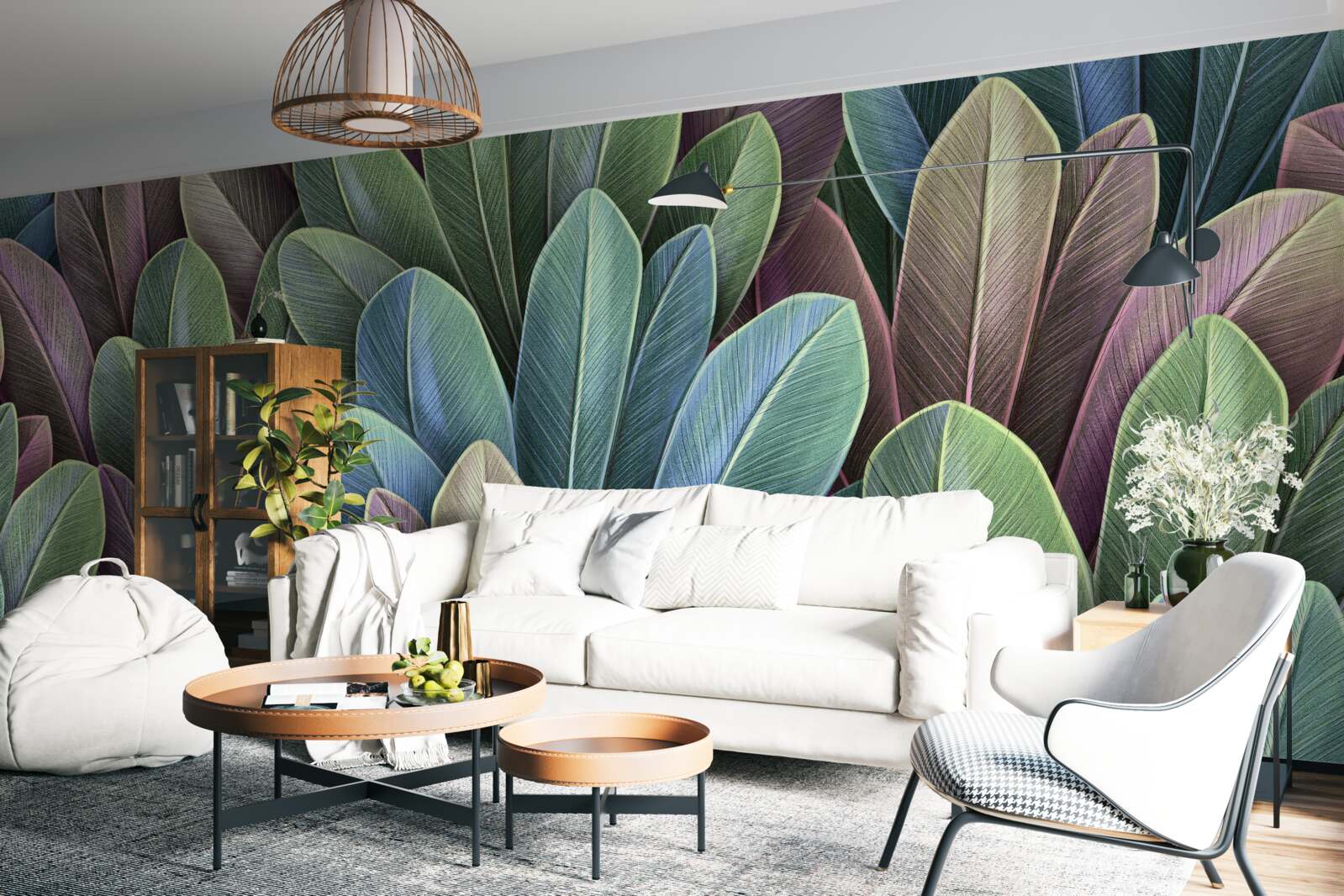 Fototapeta jemnosť farebného spektra jesenných lesných listov