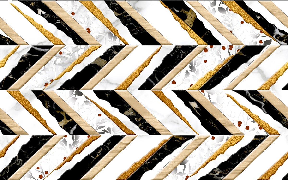 Fototapeta oslnivé čiary tancujú cik-cak v zrkadlovom obraze