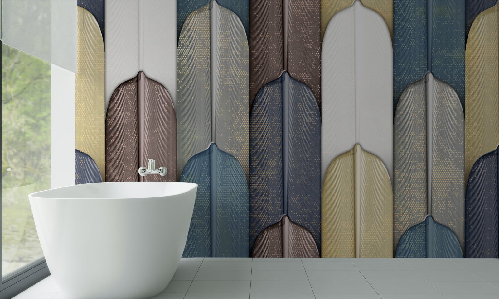 Fototapeta les posiaty jesenným lístím