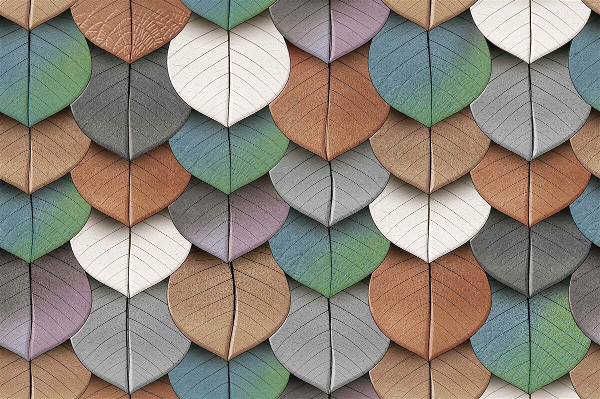 Fototapeta jesenné lístie a abstrakcia kvetov