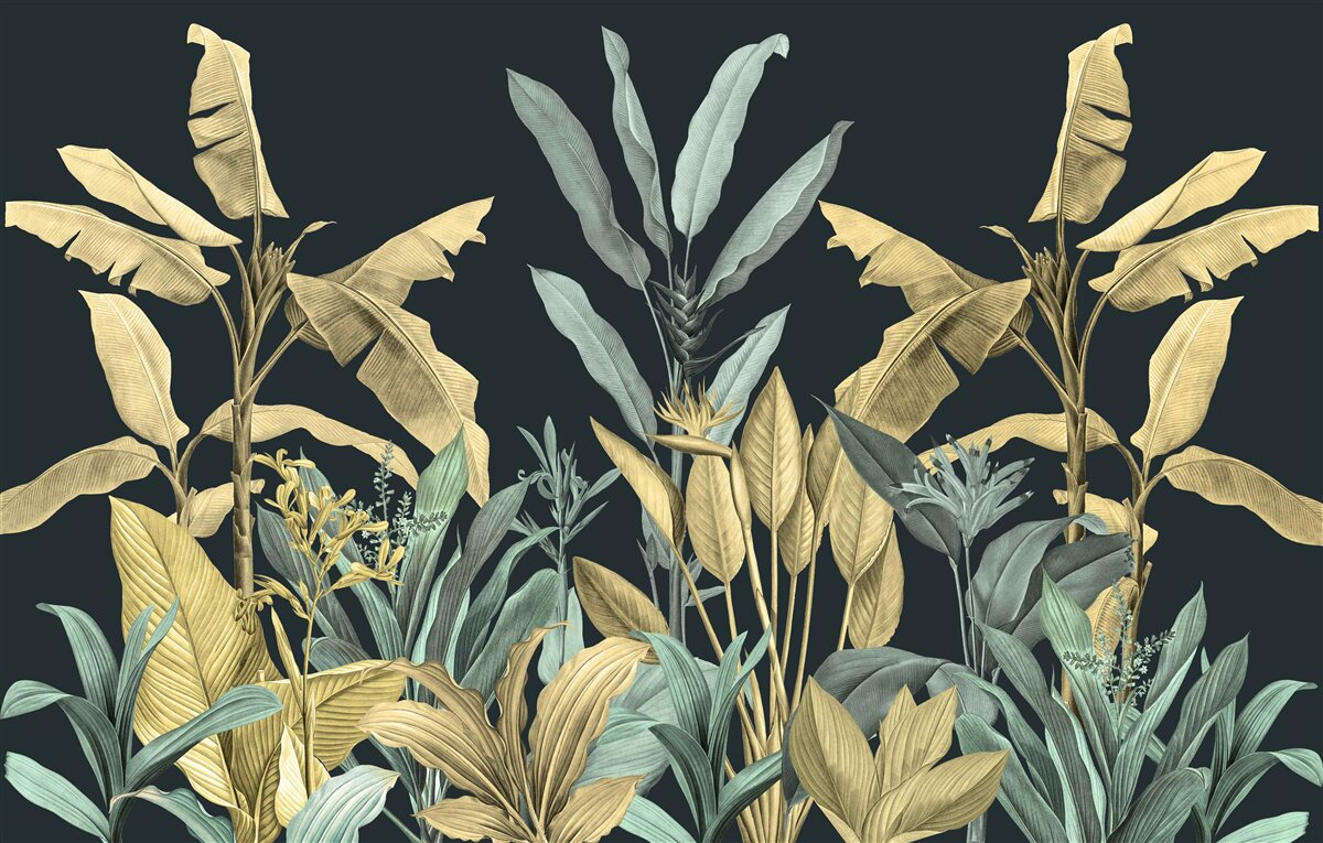 Fototapeta množstvo odtieňov tropických rastlín