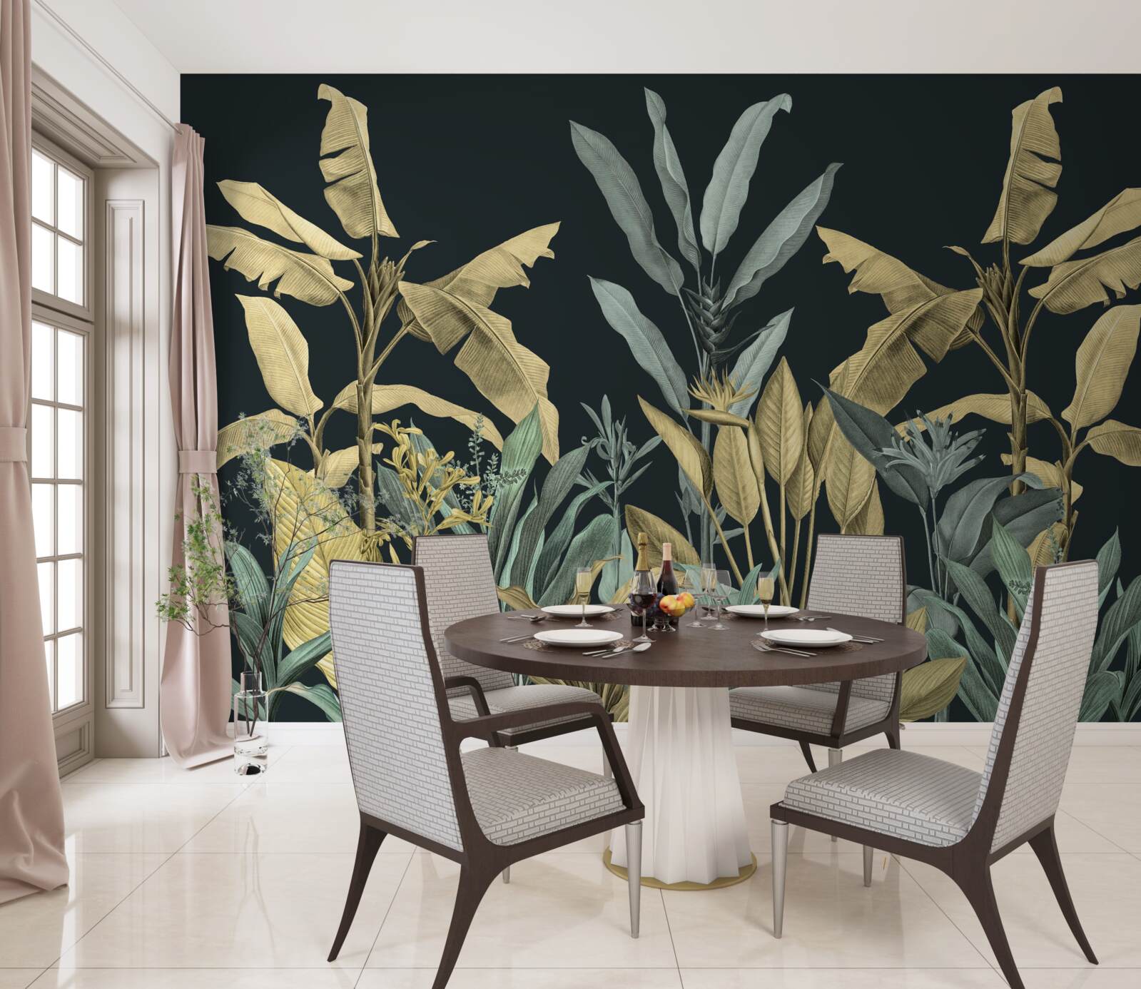 Fototapeta množstvo odtieňov tropických rastlín