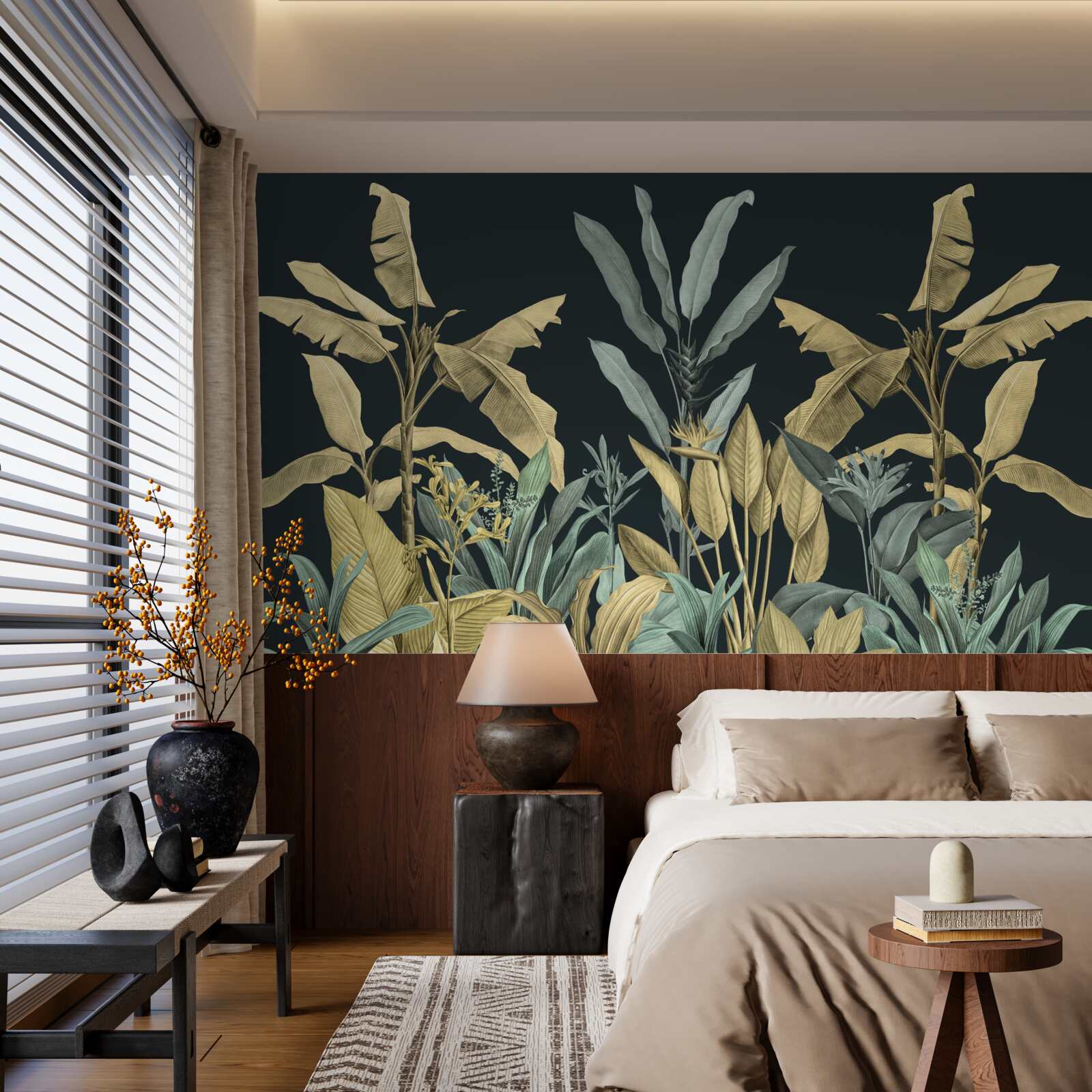 Fototapeta množstvo odtieňov tropických rastlín